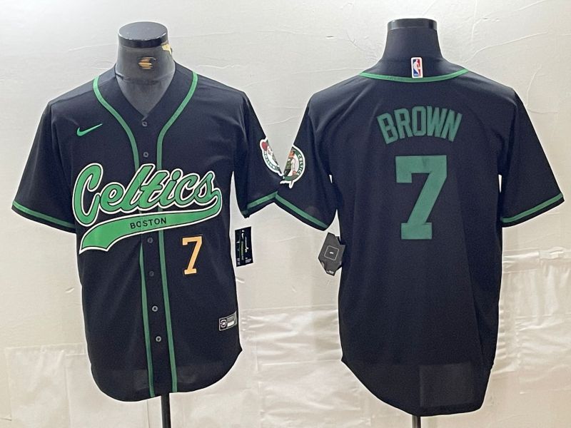 Men Boston Celtics #7 Brown Black Joint generation 2024 Nike NBA Jersey style 1->boston celtics->NBA Jersey